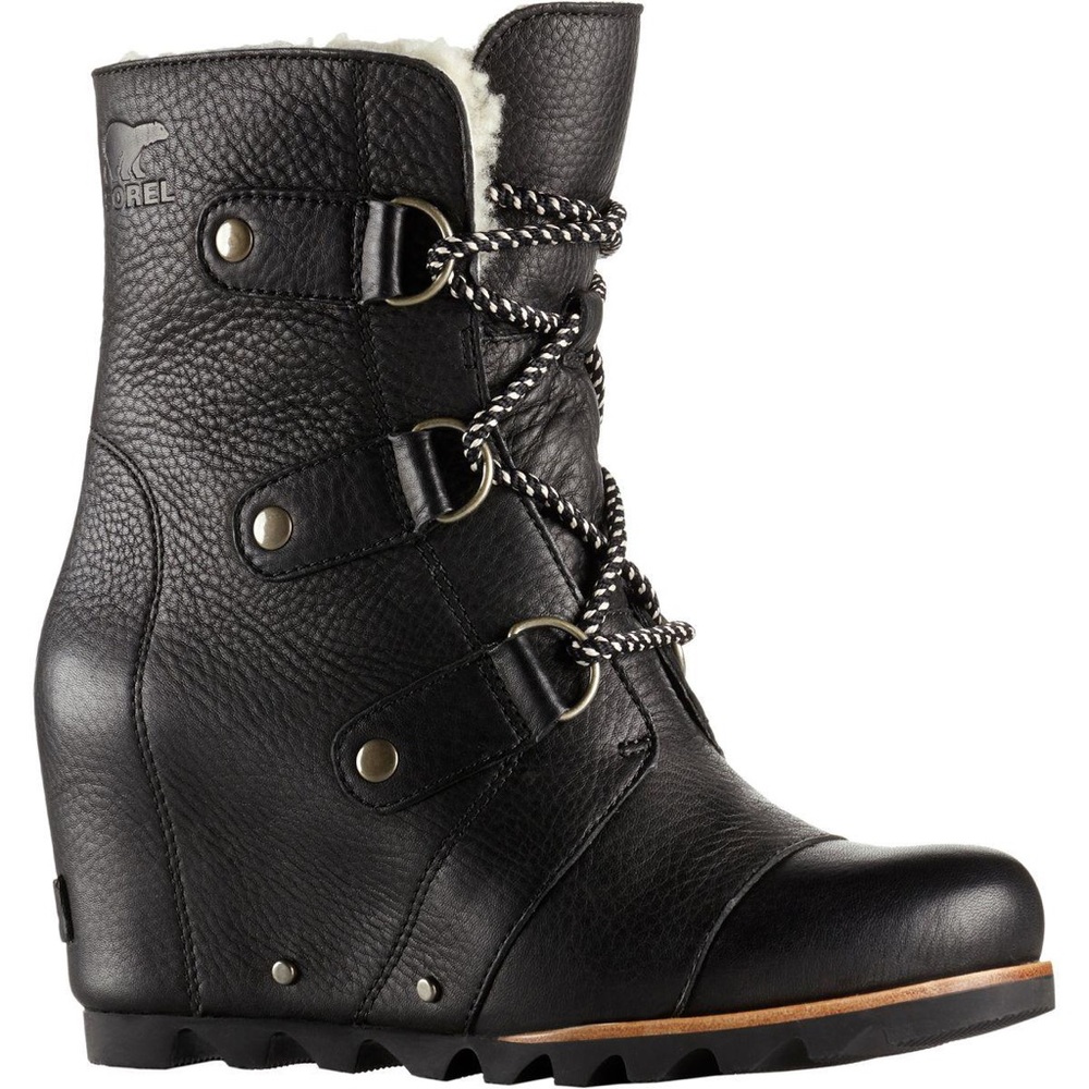 Sorel Joan of Arctic Wedge Bootie in Black Sz 8
